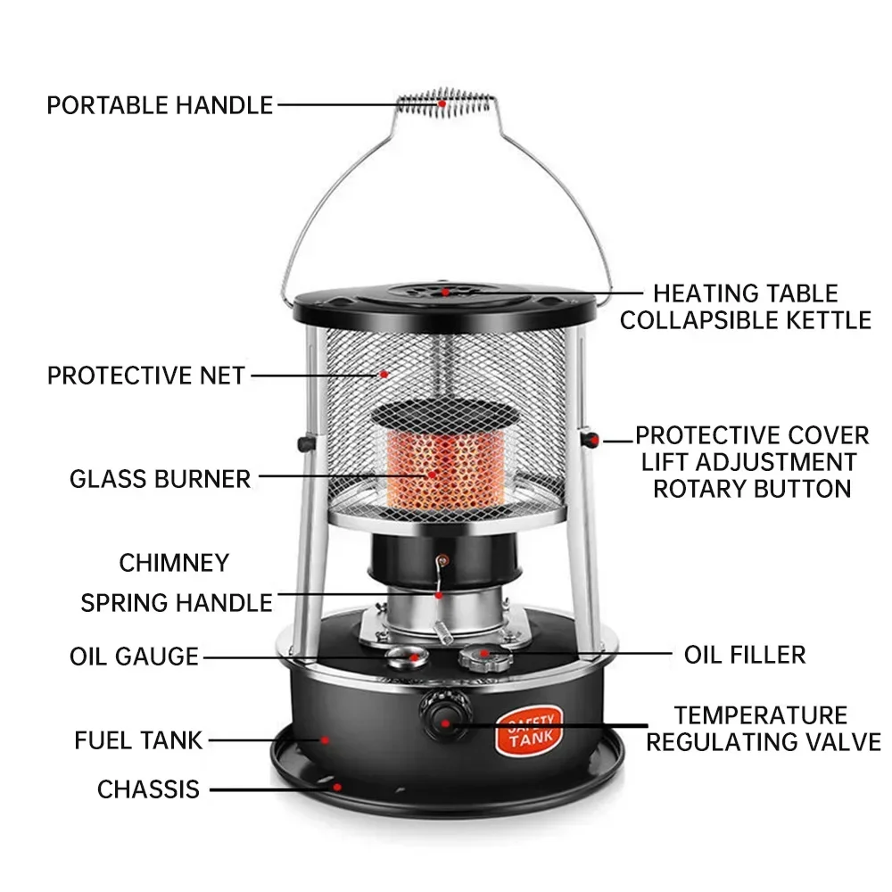 

Уличная походная печь-обогреватель, портативный бытовой обогреватель для рыбалки
