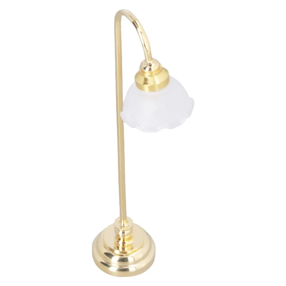Vintage 1/12 Scale Dollhouse Floor Lamp Miniature Design Tabletop Decor Scale Furniture Dollhouse Accessory For Dollhouse