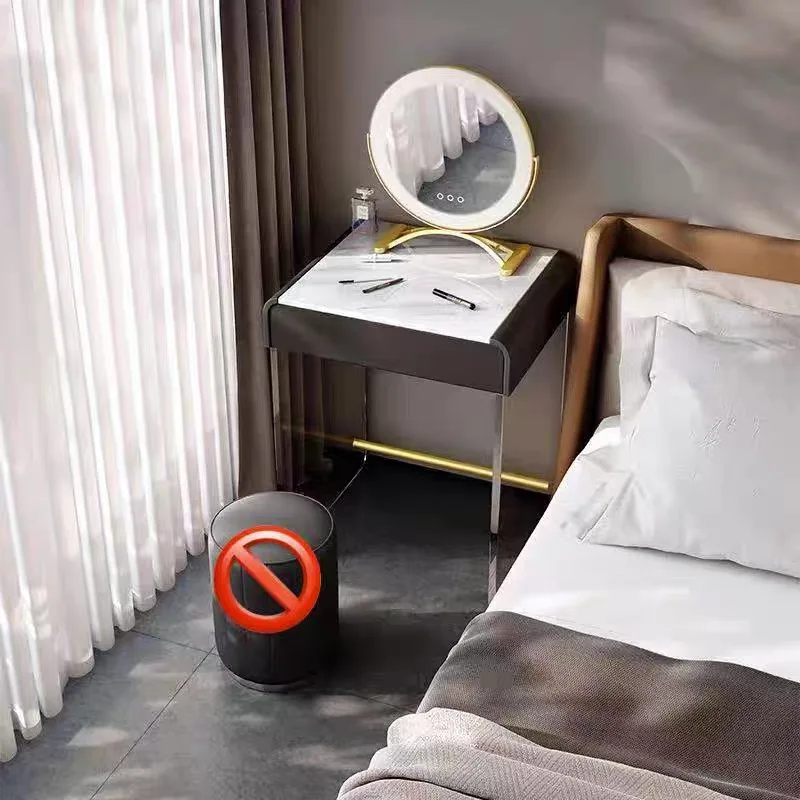 Cream wind dresser bedroom modern simple computer desk desk storage cabinet integrated