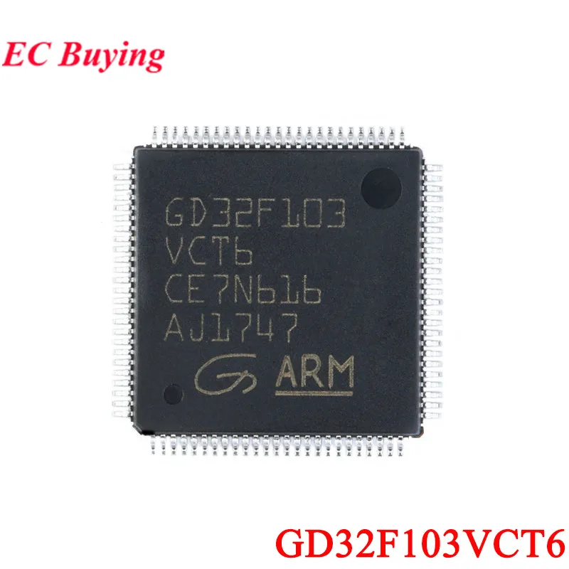 5Pcs/1pc GD32F103VCT6 GD32F103 GD32FGD 32F103VCT6 LQFP-100 ARM 32 Bit Microcontroller Chip MCU IC Controller New Original