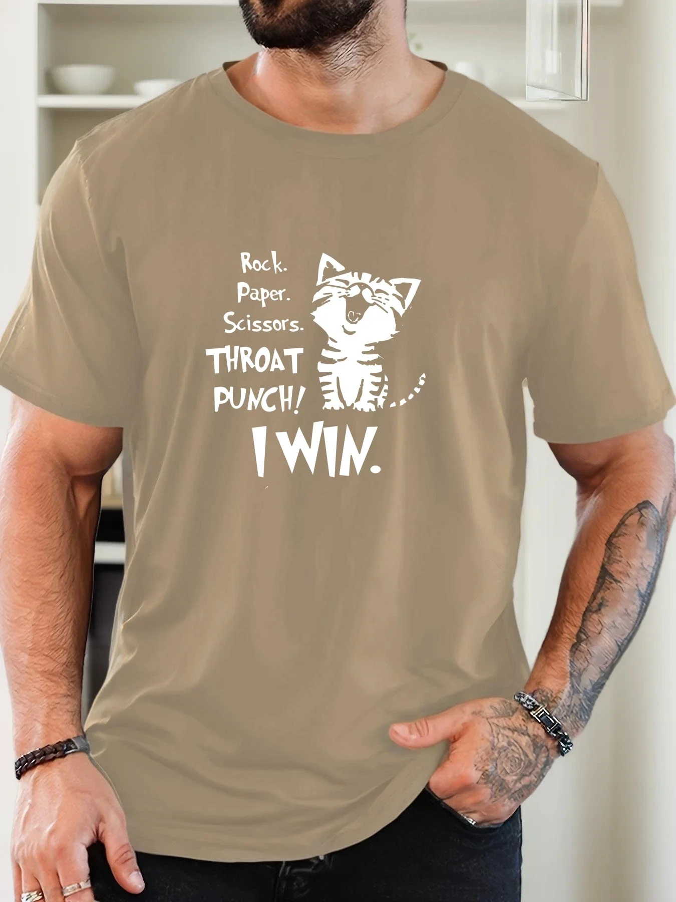 

Футболка для мужчин, 100% хлопок, летняя футболка с круглым вырезом и коротким рукавом, дышащая уличная одежда с графическим принтом, модная крутая футболка для отдыха