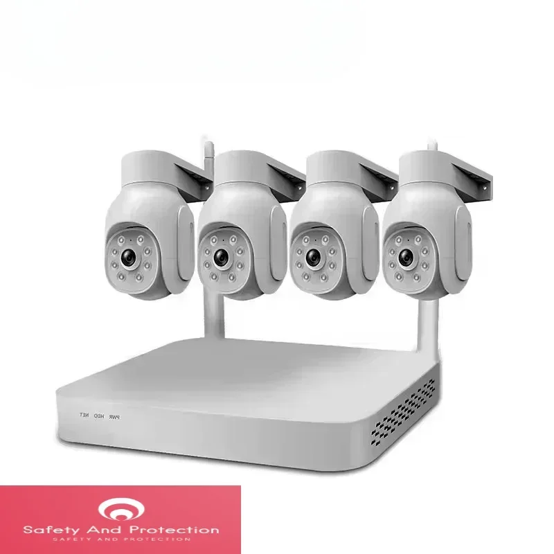 VESAFE 8ch 3mp Nvr Poe Set Cameras 360-View Surveillance Wireless Night Vision Cctv Camera System