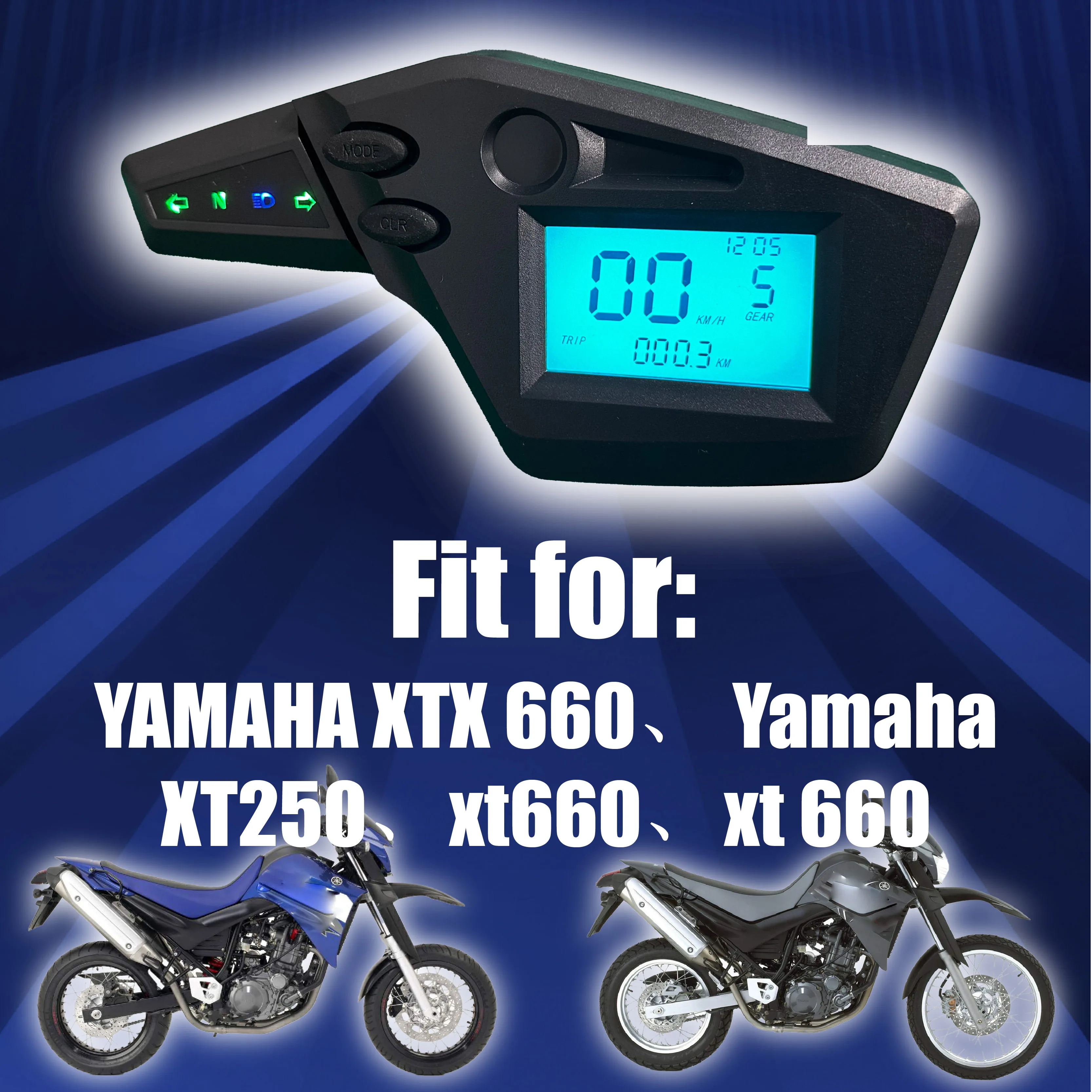 Digital Speedometer Tachometer Gauge Motorcycle Dashboard fit for Yamaha XT 660 XT660X Bike Moto Accessories