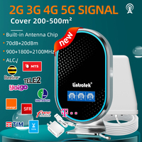 Lintratek Triple Band 5G Repeater 2G 3G 4G Cellular Amplifier 900 1800 2100 MHz Mobile Phone Network Booster Built-in Antenna
