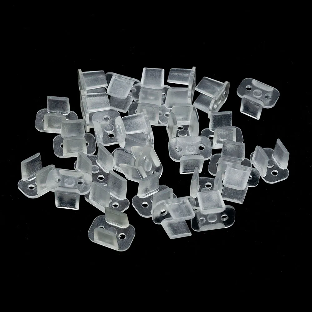 

5-100pcs Neon Strip Clip 6x12mm / 8x16mm LED Fixing ABS Plastic Mounting Clips LED Fixing ABS Plastic Mounting Clips