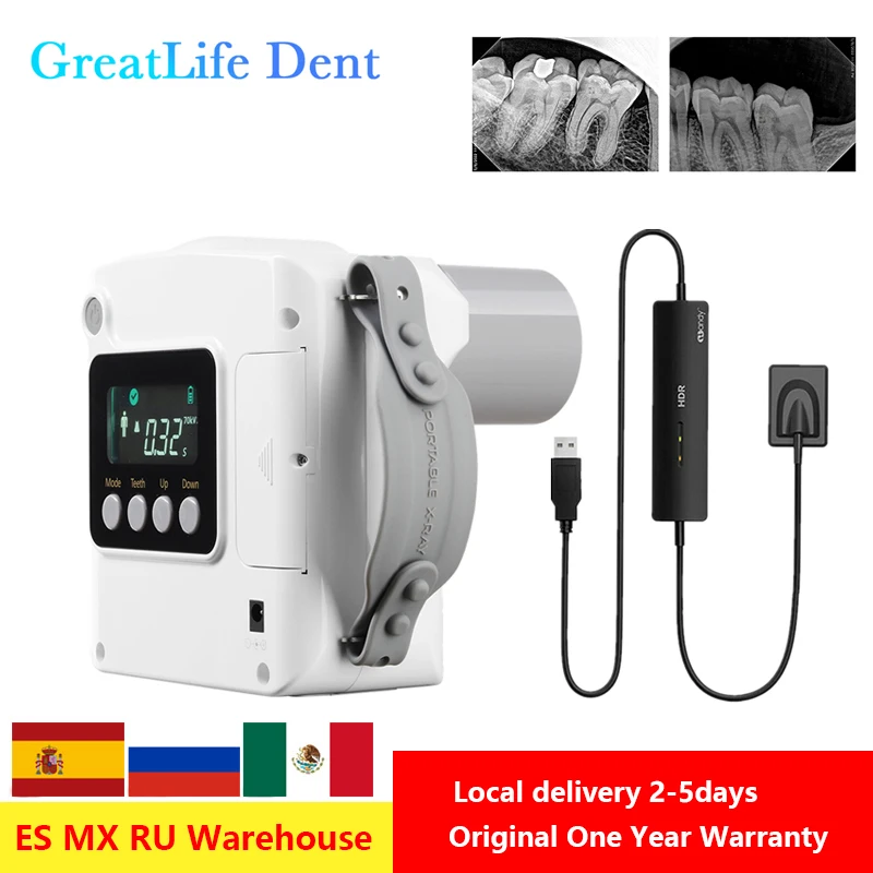 Greatlife Portable Dental X Ray Camera Wireless Rvg Image Sensor System Original Handy X-ray Machine for Dentistry Clinic