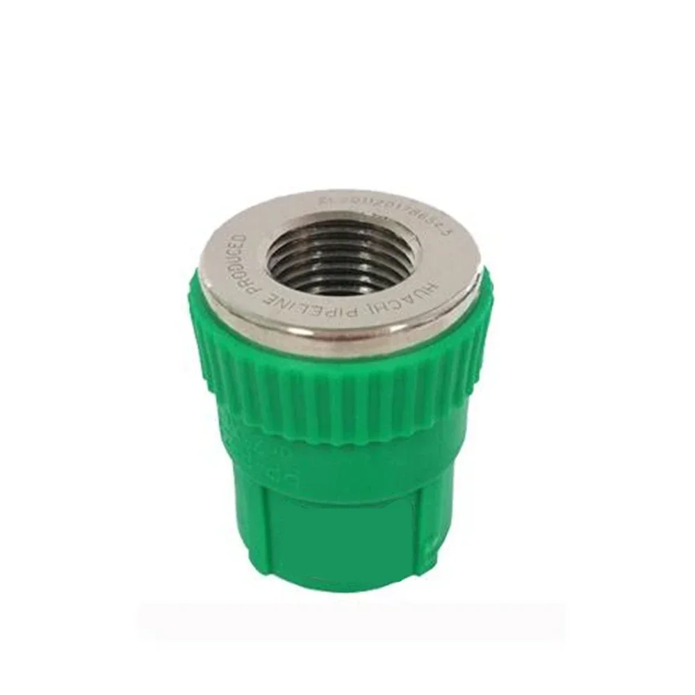 PPR Green Inner Wire Direct 20 25 32 Inner Tooth Direct Large Plane Copper Parts High-end Home Decoration Pipe Fittings