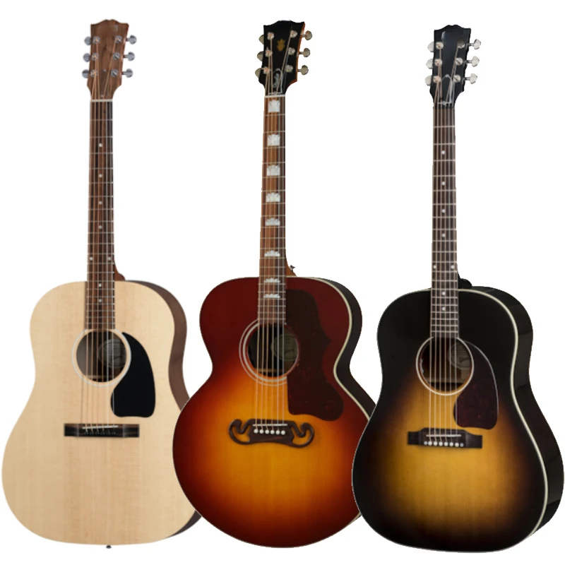 All-Single Acoustic 41-Inch Folk Acoustic Guitar Suitable for SJ-200 J-45 G-45 L00