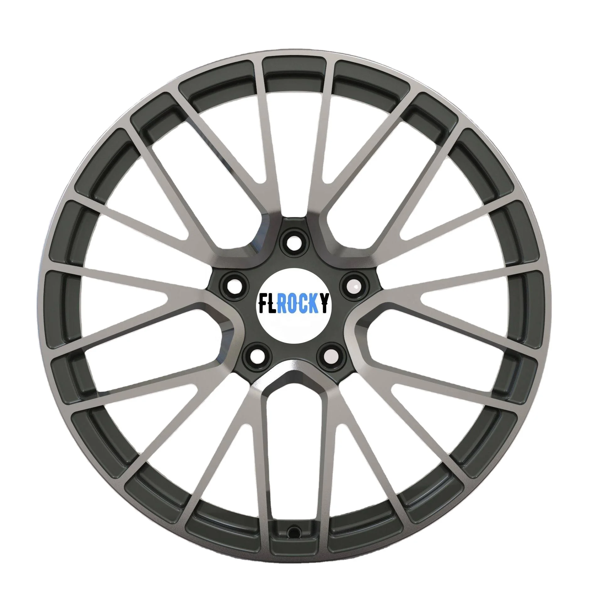 18 19 Inch Concave Black Forged Wheels For Benz Porsche Passenger Car Rims Aluminum Alloy Gun Metal 40Mm Featuring Spoke