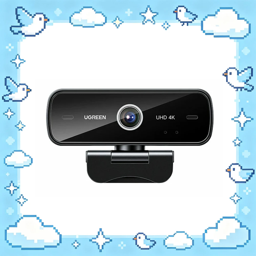 UGREEN 16000 USB Webcam 4K 30fps 8MP Autofocus Dual Microphones for Video Calls Live Streaming and Online Meetings