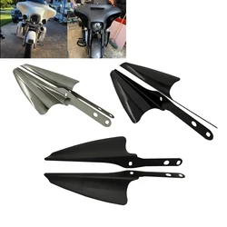 Front Fork Mount Wind Air Deflectors Wind Shield For Harley Touring Street Electra Glide Road King CVO FLHT FLHR FLHX 1995-2023