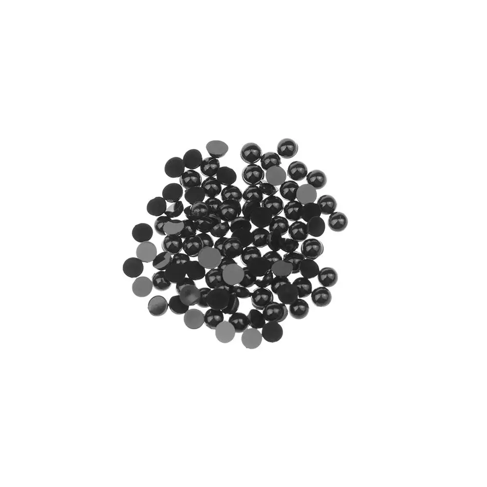 100 Stuks 3-12Mm Zwart Plastic Veiligheidsogen Voor Beer Pop Poppen Marionet Ambachten Kinderen Baby Kids Diy Speelgoed Draagt Naaldvilten