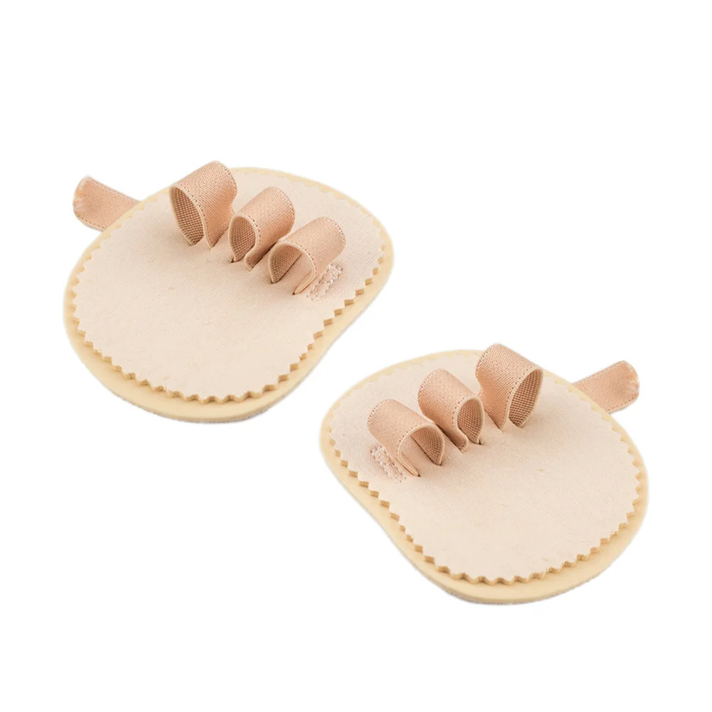 

2 PCS Foot Toe Corrector 3-Toe Straightener Mallet Overlapping Orthopedic Spreader Pad