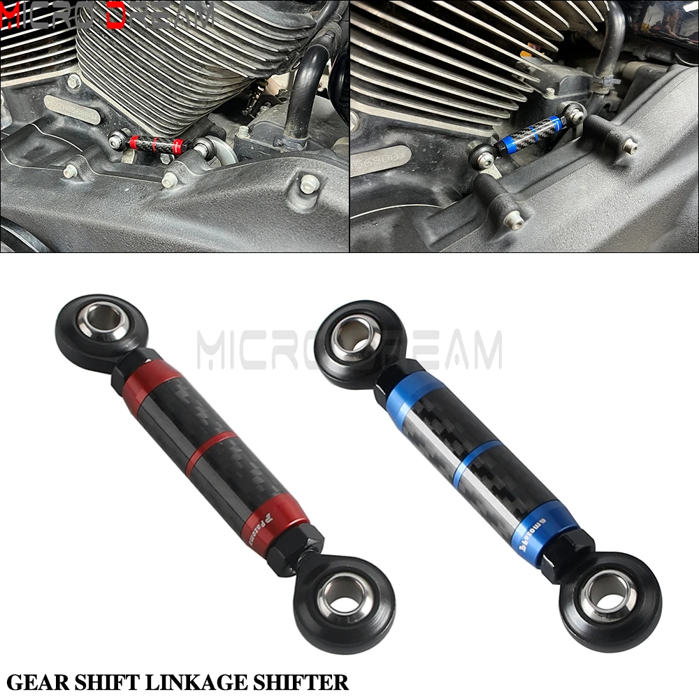 For Harley Softail Dyna Low Rider S Slim Fat Street Bob Super Wide Glide Motorcycle Adjustable Gear Shift Linkage Lever Shifter
