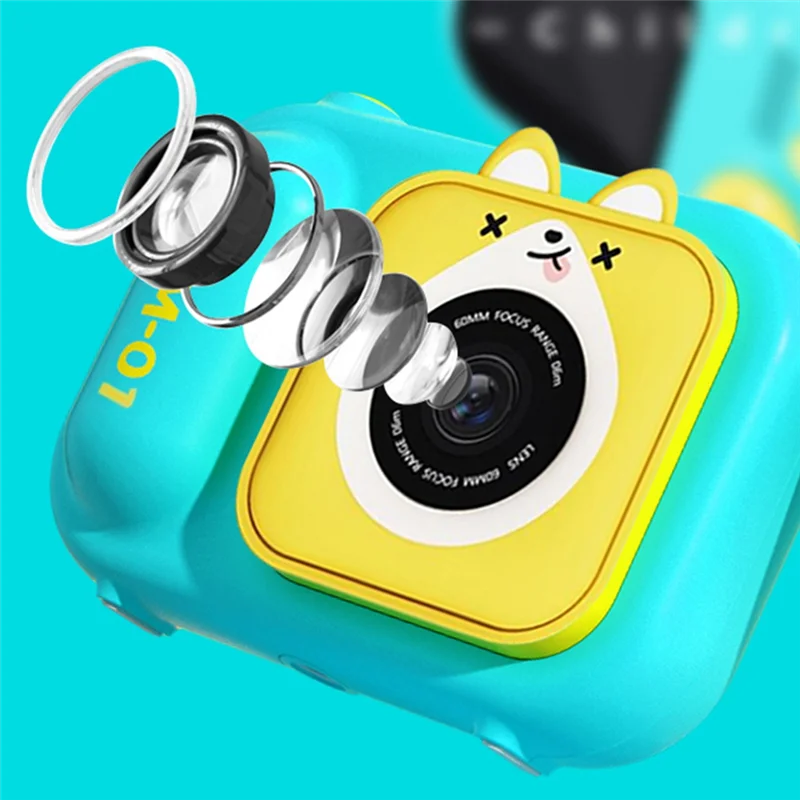 2mp 1080P Cartoon Schattige Kinderen Camera Interesse Ontwikkeling Videocamera Voor Kinderen Verjaardagscadeau Digitale Camcorder(B)