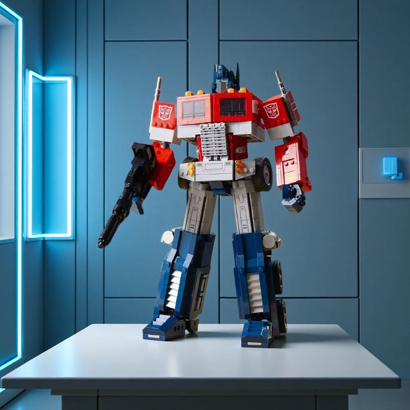 

New MOC Robot Car Model Home Decor Building Blocks DIY education set birthday holiday gifts