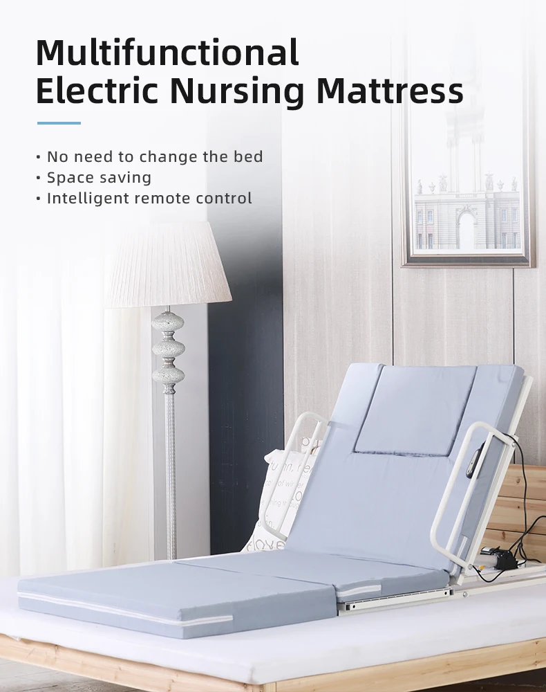 Lifting Bed Frame Backrest Electric Lift For Elderly Adjustable Back Support With Controller - view 5