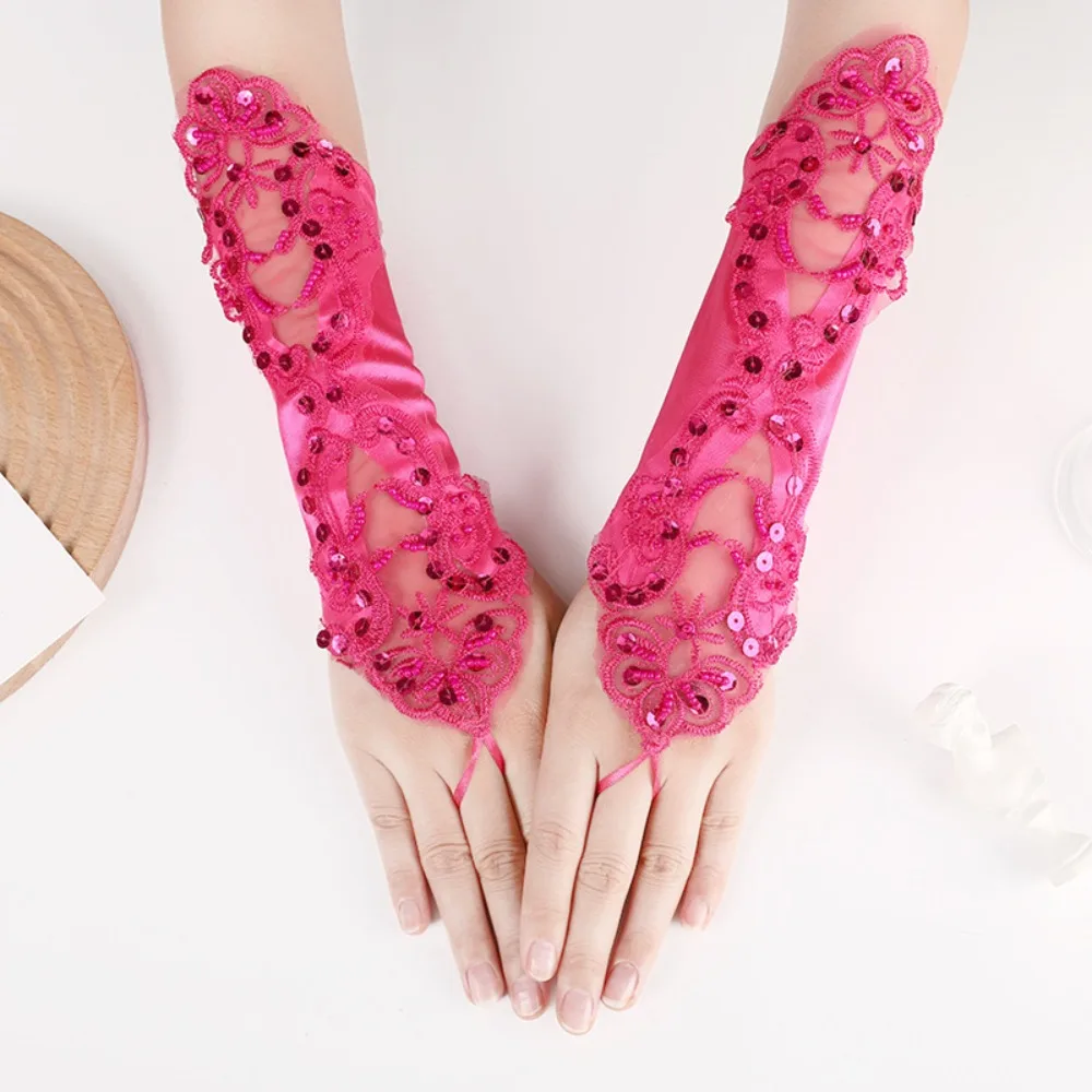 2024, праздничное платье, кружевные перчатки, аксессуары для одежды, свадебное платье со стразами, варежки, элегантные сексуальные свадебные перчатки для вечеринки