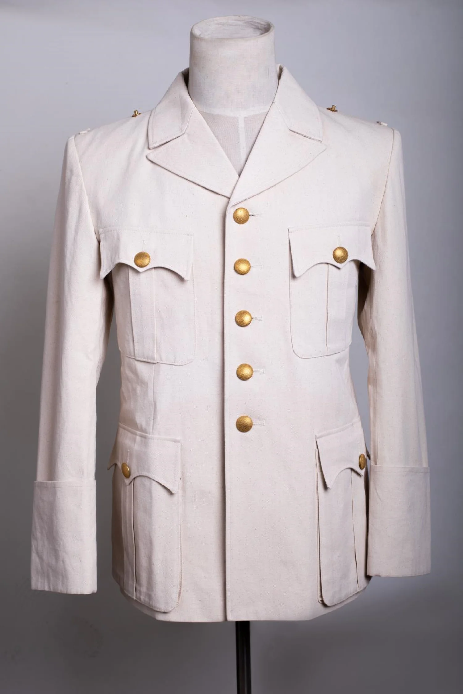 WW2 North African, white top, twill