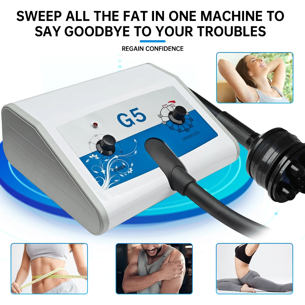Yingcai المهنية G5 تهتز مدلك آلة تخسيس الجسم تدليك الخصر تشكيل الجسم فقدان الوزن تقليل الدهون صالون تجميل