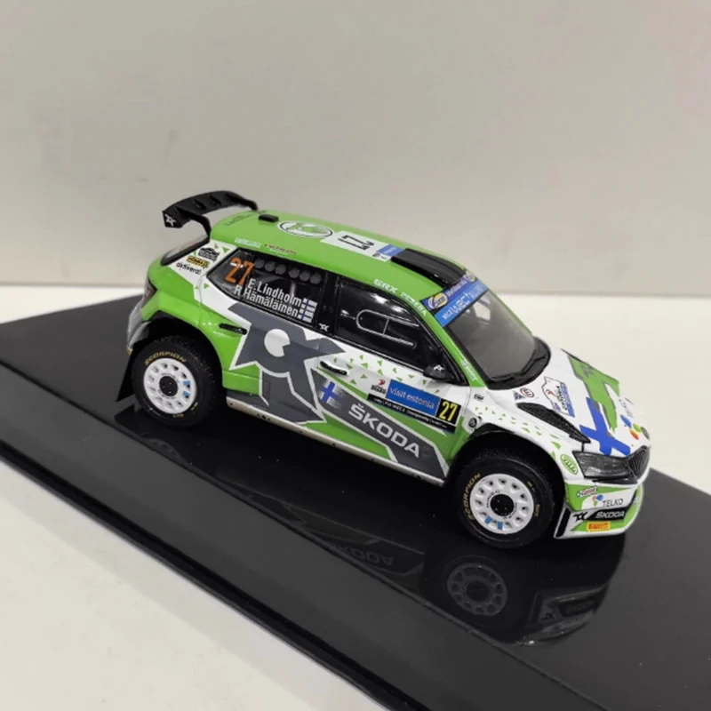 IXO 1/43 Scale FABIA EVO #27 2022 Alloy Simulation Car Model Static Collection Decorated Holiday Gifts Toys Souvenir Gift