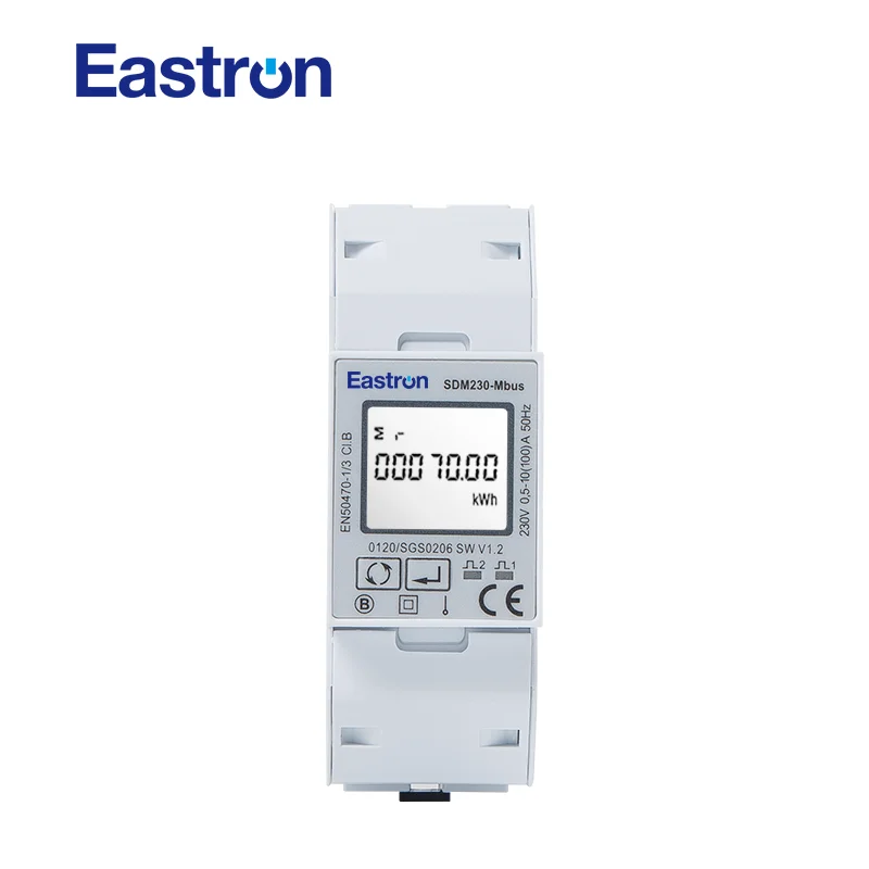 SDM230Mbus,0,25~5(100)A 220V/230V 50Hz/60Hz, single phase KWH Watt hour power energy meter,with Mbus RTU,CE approved