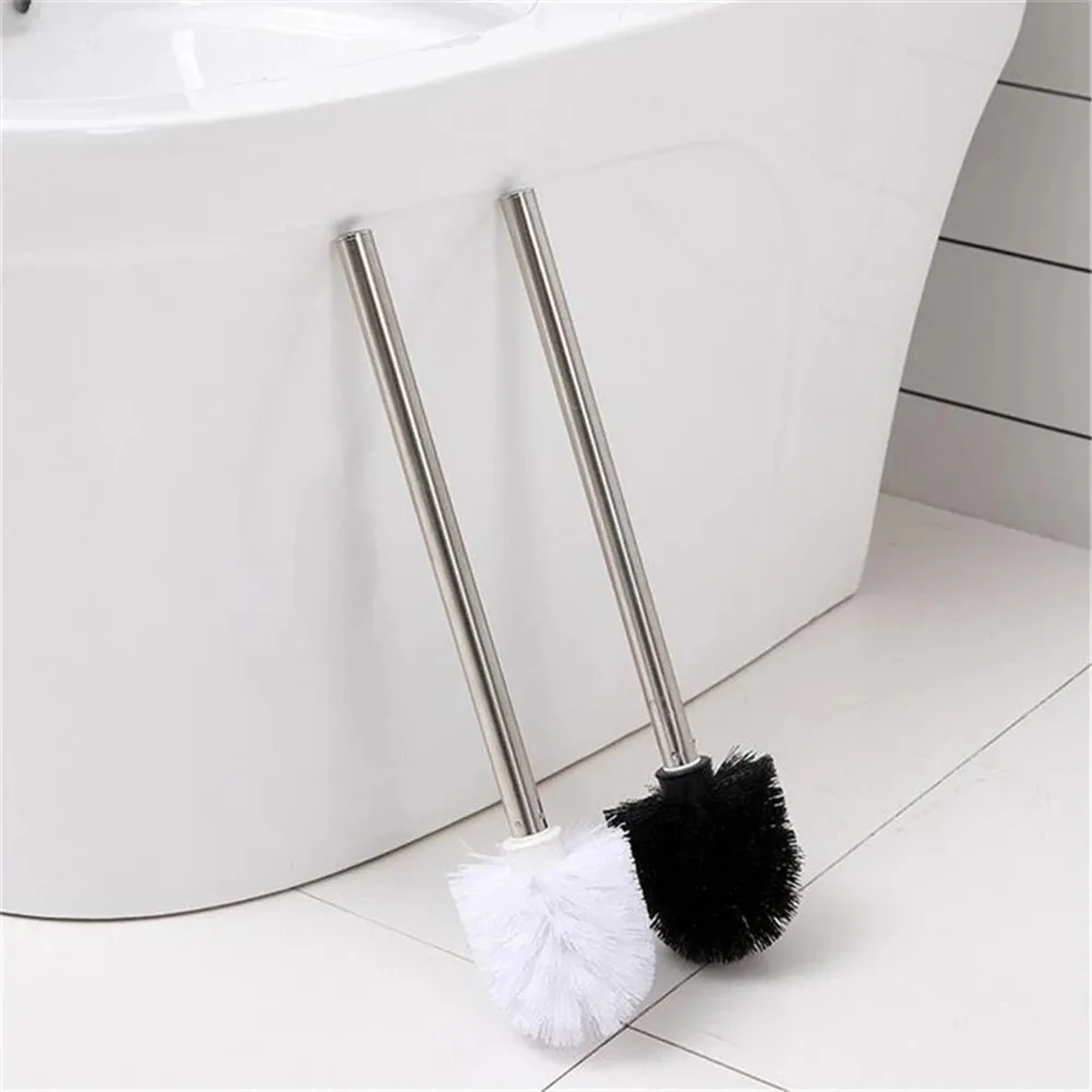 Fresh & Easy Cleaning: Stainless Steel Toilet Brush Set for Only .25!