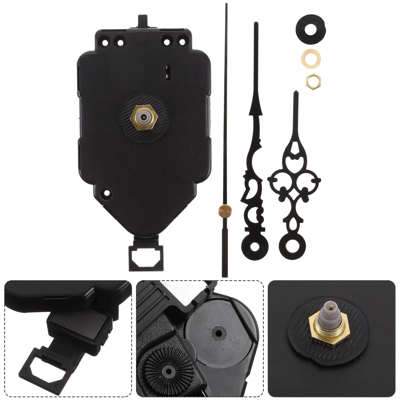 Clock Mechanism Kit Making Motor Component Operated Plastic Wall Replacement Work