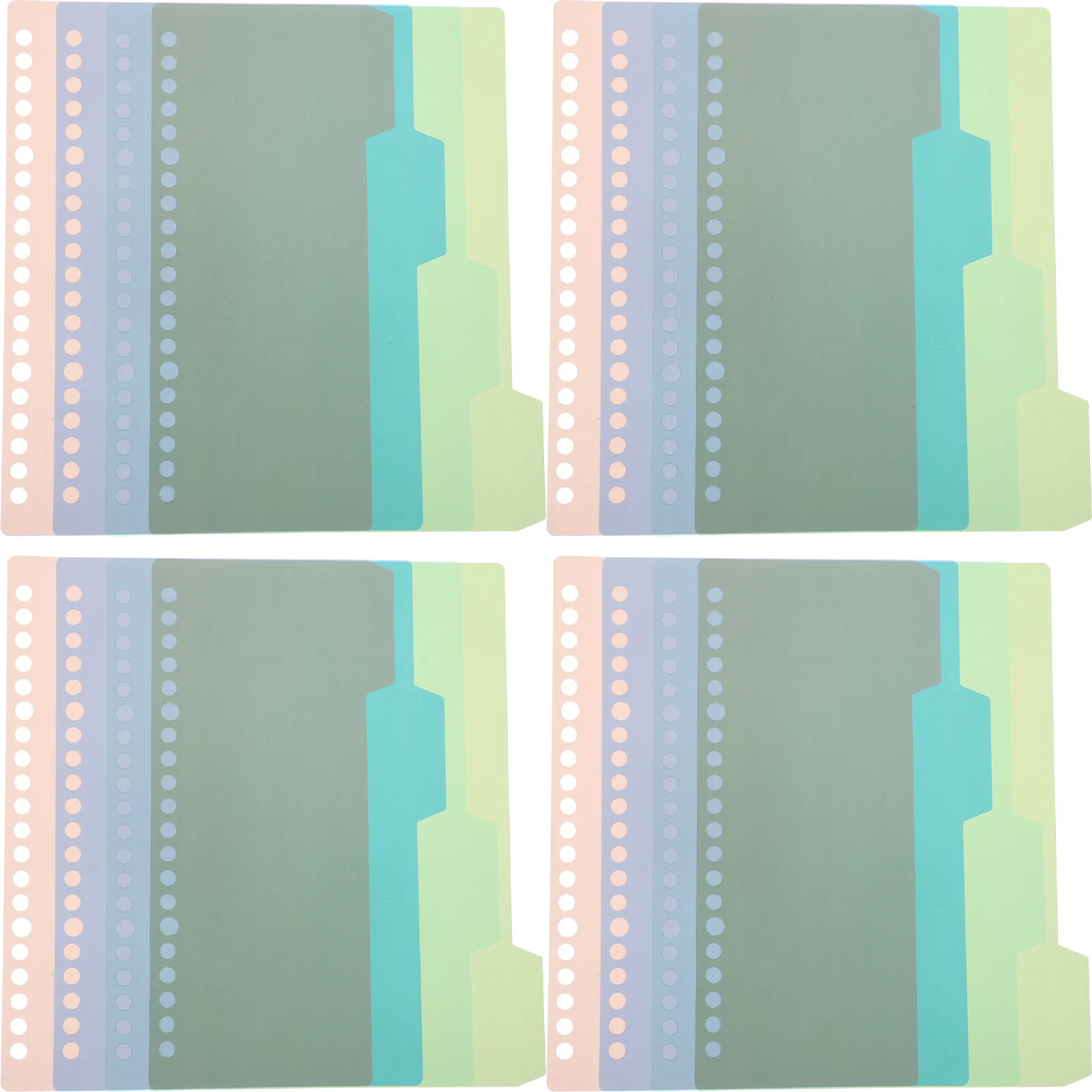 

32Pcs Plastic Binder Dividers with Tabs Long-Lasting Page Dividers for Notebooks Journals Presentations School Office Use