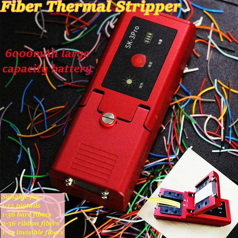 

Fiber Thermal Stripper SK-3Pro Heated Optical Wire Stripping thermal stripping of ribbon fiber with lithium battery Fusion Tool