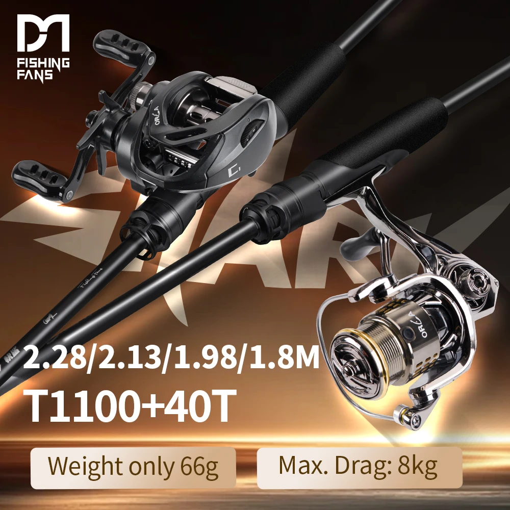 FISHINGFANS KUAISHA 2.0 T1100+M40X Carbon Blank 8KG DRAG Light LS Guide 5-18g 5-21g 7-30g Ködergewicht Spinning Casting Angelrute
