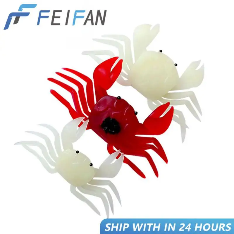 Silicone Fishing Crab Fishing Goods Goods For Fishing Fake Fishing Bait 14cm 39g Fishing Bait Simulation Crab Swimbaits Glow