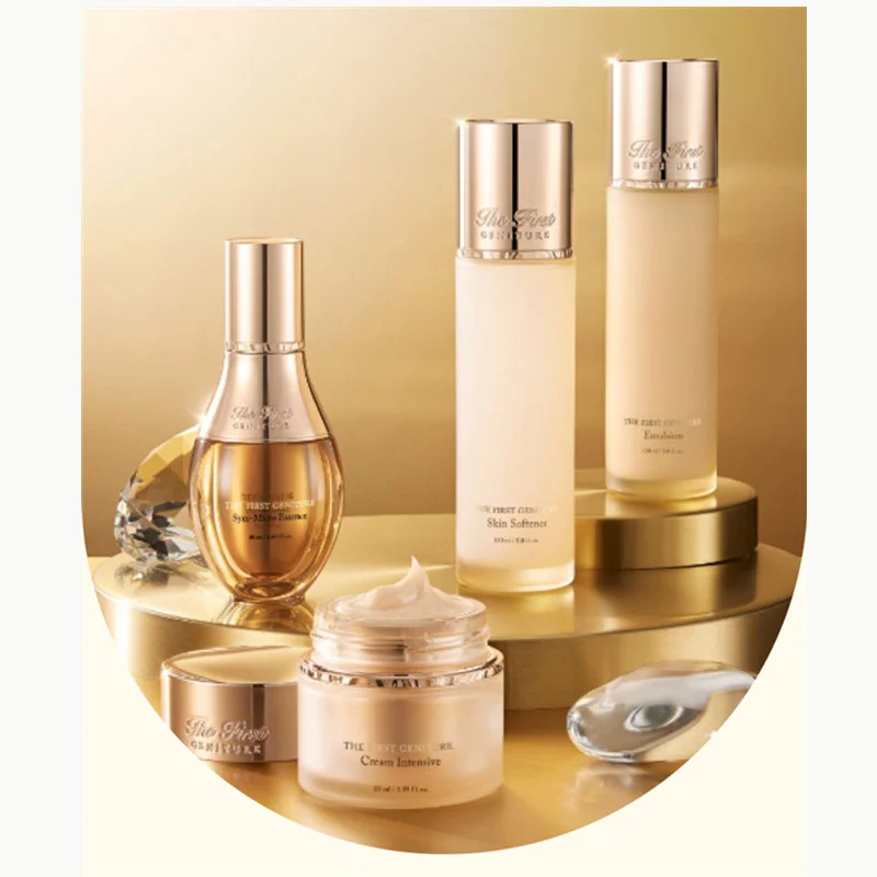 

Корейская косметика Ohui The First Genitue, увлажняющий, восстанавливающий тоник для чувствительной кожи, эмульсионный крем, набор для ухода за кожей