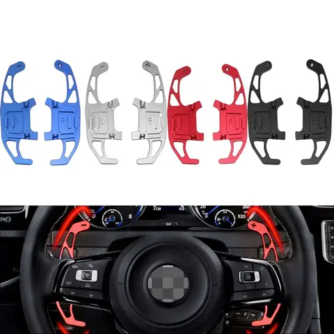 VW 골프 7 R GTI Scirocco POLO MK7 2015-2019 Tiguan Rline 2019 자동차 자동차 액세서리 용 스티어링 휠 시프트 패들 확장