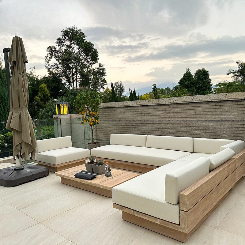 Japanese Style Waterproof and Sunscreen Garden Sofas Simplicity  Designer Modern Garden Sofas Art Outdoor Furniture Divano HBOS