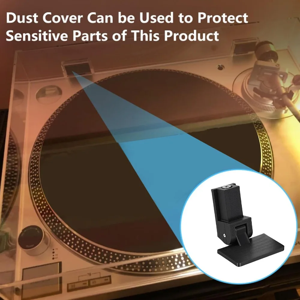 1pair Replacement ABS Support Hinge Sturdy Black Turntable Dust Cover Hinges Record Player Lid Hinges Turntable