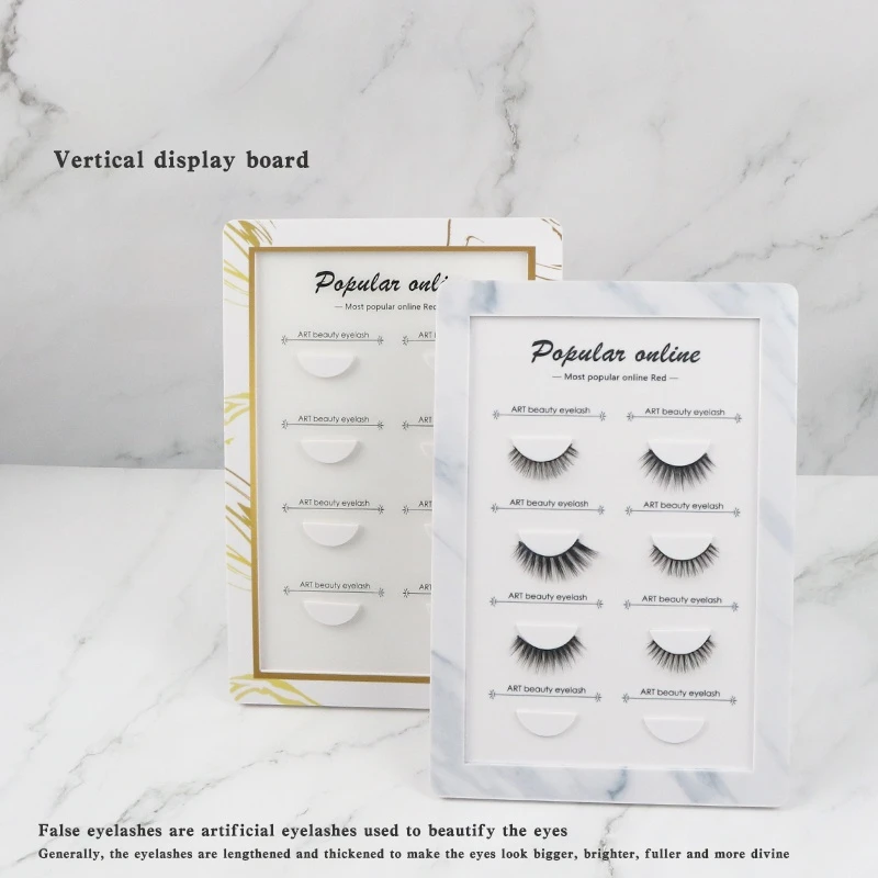 False Eyelash Display Board Lash Holder For Eyelash Extension Fake Eyelash Display Rack Eyelashes Try on Effect Exhibit Tools