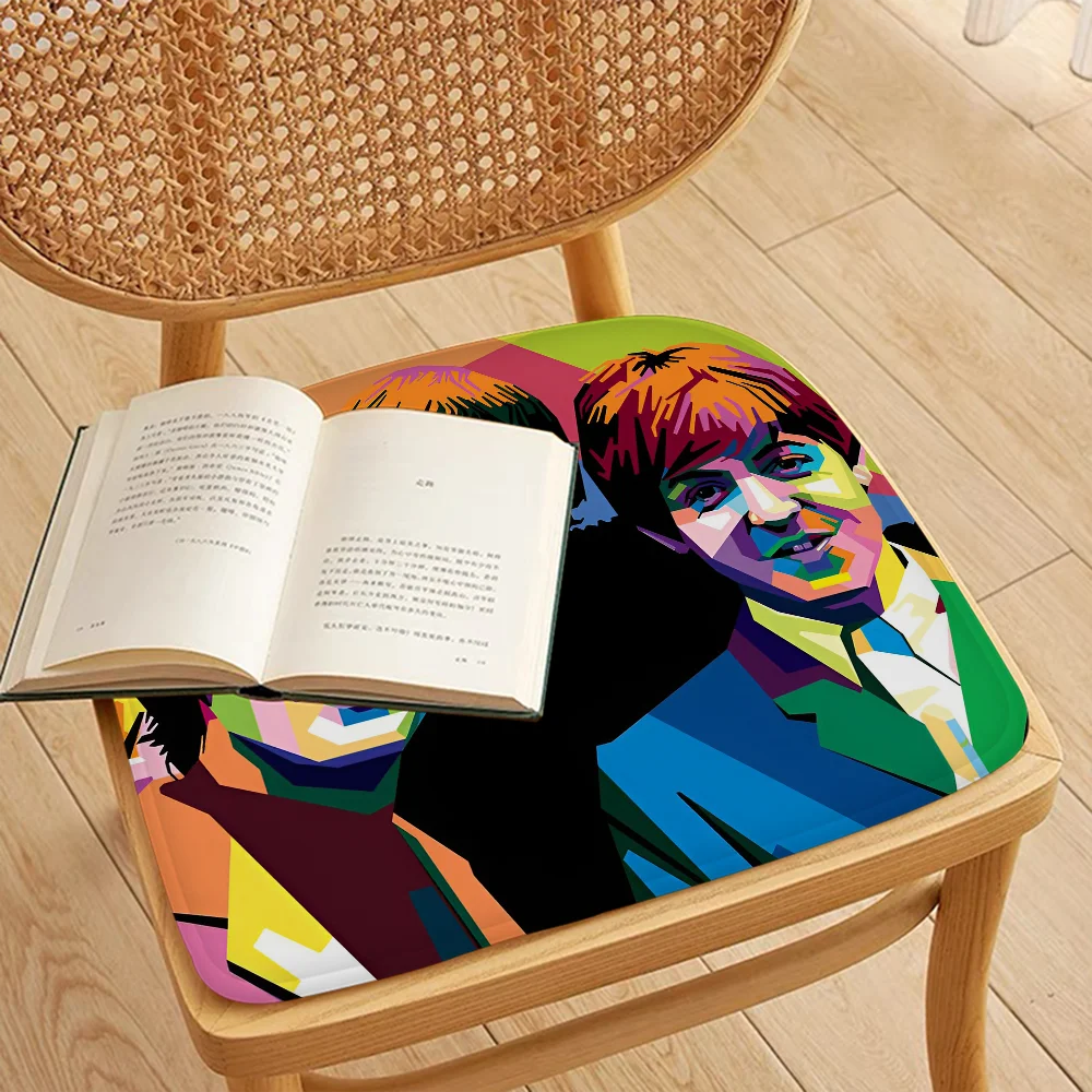 T-The-B-Beatles Rock Band Tie Rope Dining Chair Cushion Circular Decoration Seat For Office Desk Cushions Home Decor