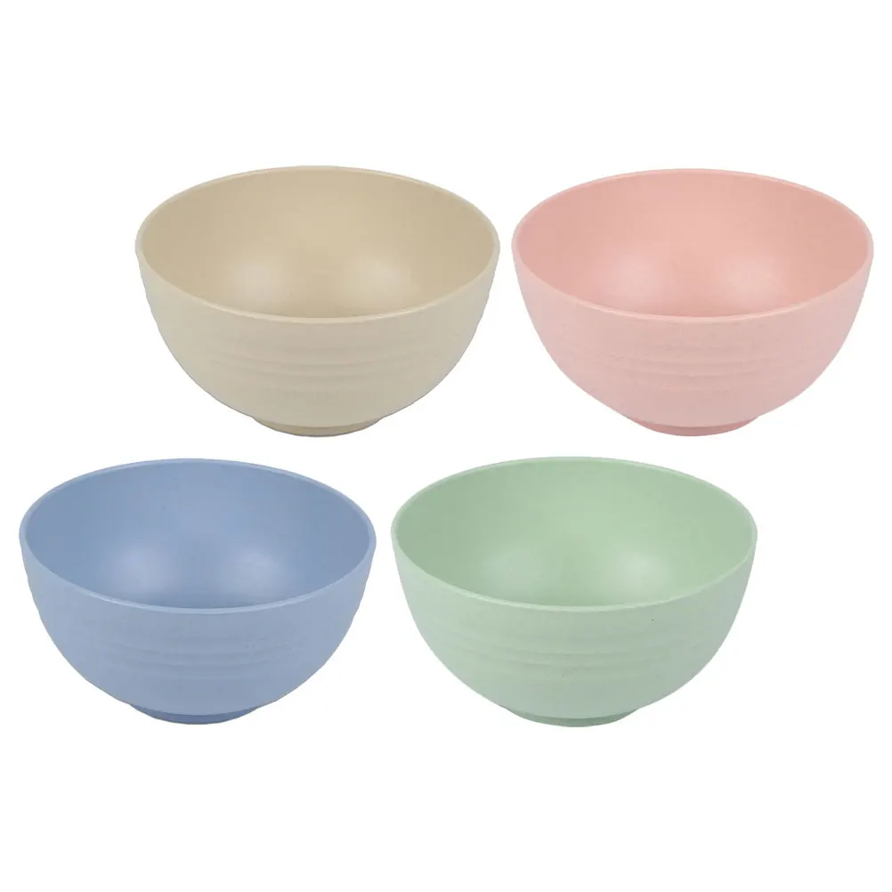 

4pcs Unbreakable Bowl Set Large Deep Bowls Eating Japanese Soup Small Cereal Salad Microwave Safe Kitchen Tableware
