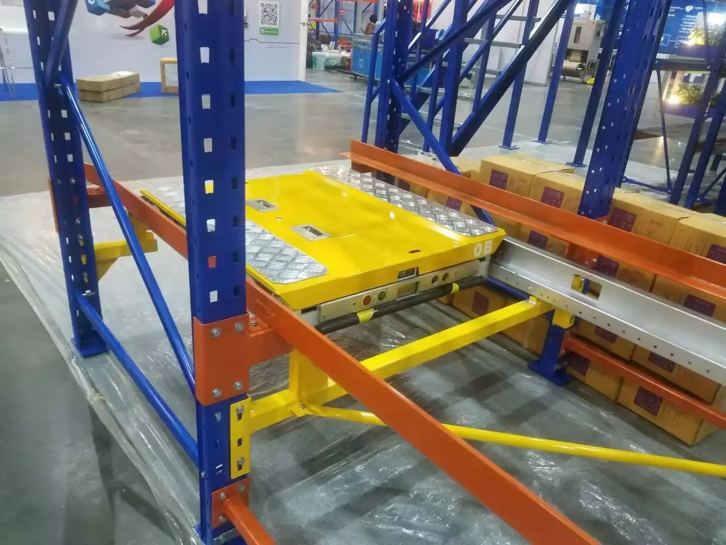 EBILTECH China Shuttle Racking Manufacturer and Supplier Automatic Pallet Radio Controlled Cart  warehouse cart