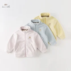 Dave Bella Children Girl's Boy's Autumn Fashion Casual Fleece Coat Tops Cardigan Antistatic Outerwear Outdoor DB4237540