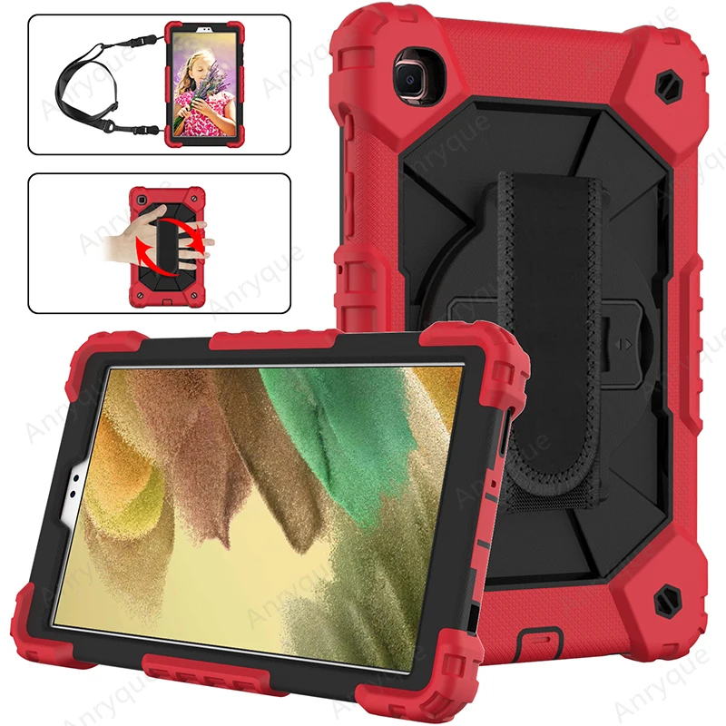 

Case For Samsung Galaxy Tab A7 lite 8.7 Inch 2021 Case for SM-T225 SM-T220 Shocproof Kids Safe Shoulder Strap Tablet Cover