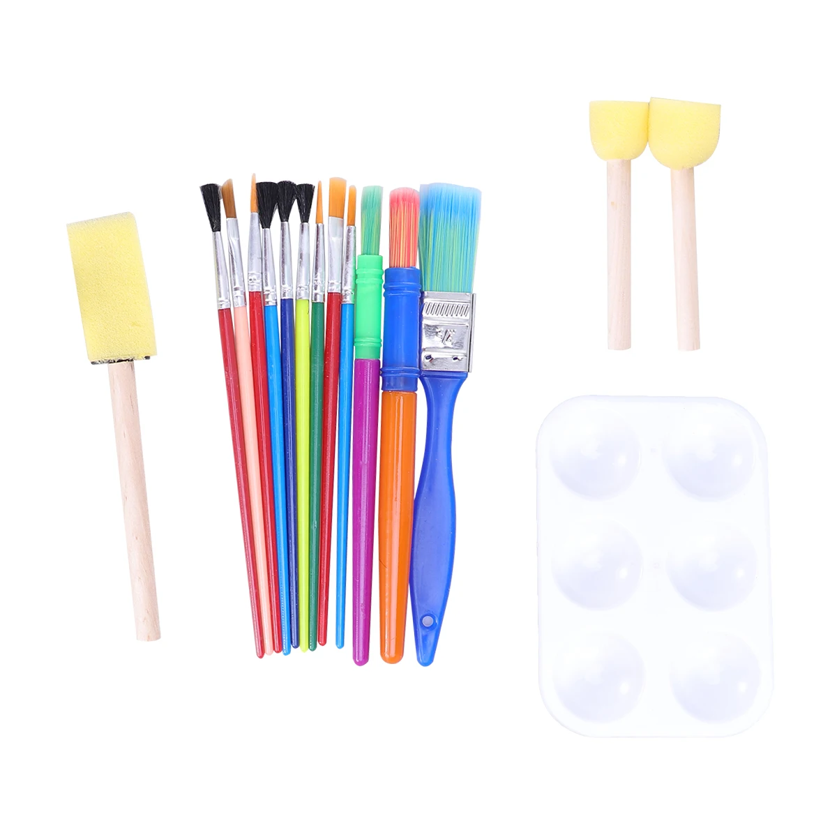 

16 Pcs Painting Pen Set Kids Kits Early DIY Learning Sponge Sponges Wooden Child