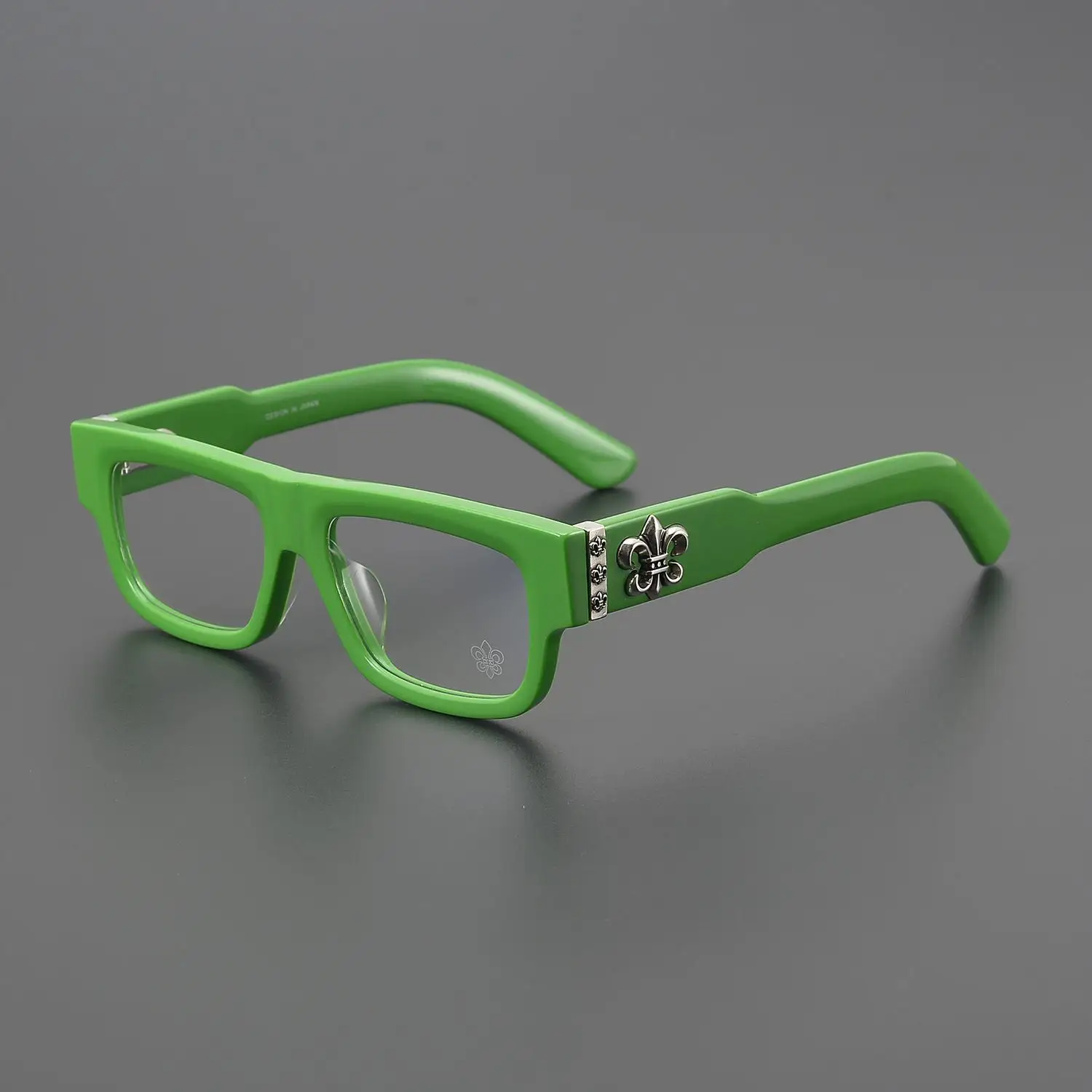 Classic Men Glasses Frame Women Acetate Retro Fashion Designer Square Personality Green Anti-blue Prescription Glasses 2024