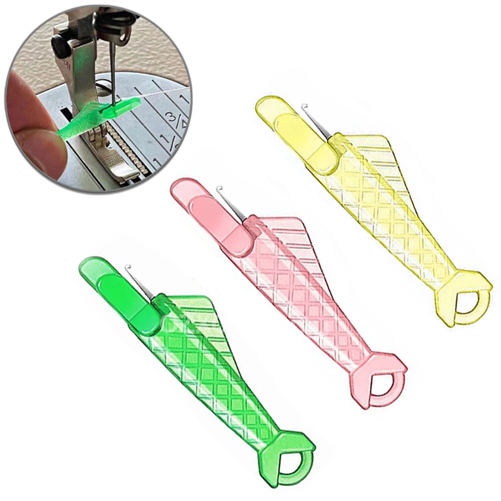 Mini Automatic Needle Threader DIY Tool Home Hand Sewing Machine Device Thread Auto Needle Cross Stitch Sewing Accessories