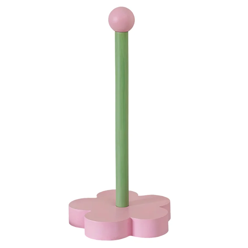 

ABKW-Vertical Stand Paper Towel Storage Holder Wood Paper Towel Holder Kitchen Roll Bathroom Tissue