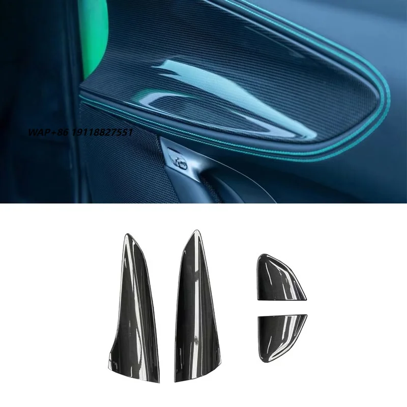 OEM Style Automotive Accessories Dry Carbon Fiber Auto Parts Body Interior Door Panel Trim for  SF90
