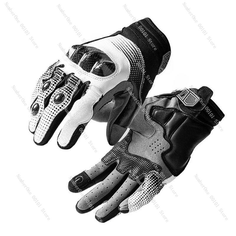 

T3 riding gloves carbon fiber anti-drop men's and women's four-season breathable locomotive gloves motorcycle gloves