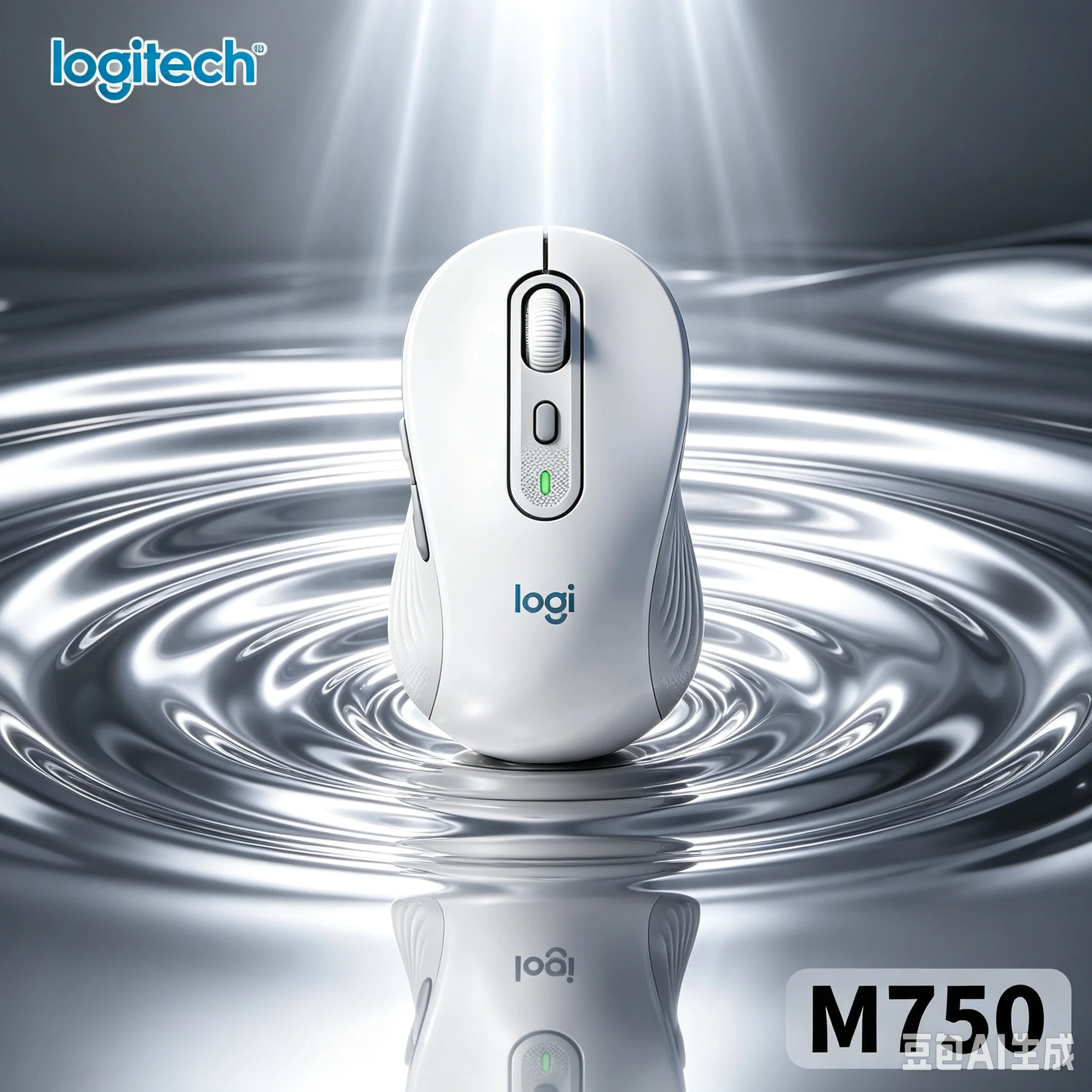 Logitech M750 Signature Bluetooth Mouse Silent Clicks 4000 DPI Sensor Comfort Grip SmartWheel for Office PC Mac Laptop