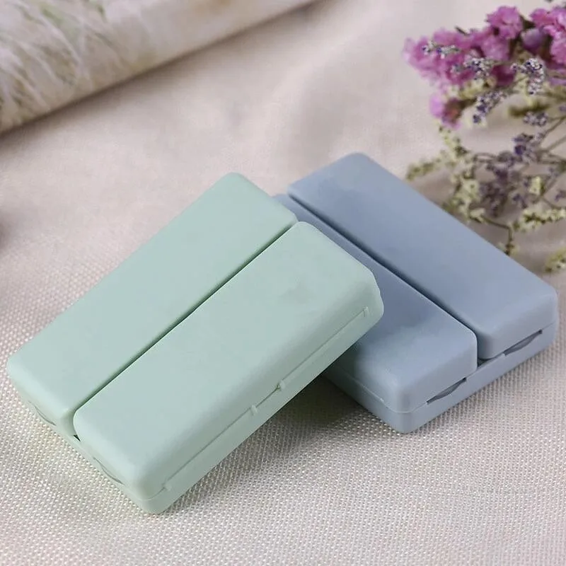 7-cell Pill Box Case Pill Organizer Foldable  Double-layer Storage Box Organizer Daily Pill Box Compartments Portable